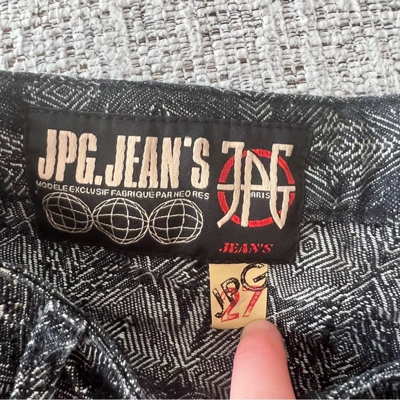 JPG Jean Paul Gaultier Stud Knit Flare Jeans - Picture 9 of 11